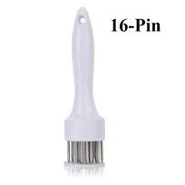 16/21-Pin Stainless Steel Meat Tenderizer – Round Steak Needle for Tenderizing Pork, Ribs, and More – Essential Kitchen Tool 16-Pin balta