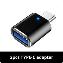 2pcs OTG Adapter Type C USB C to USB3.0 OTG Adapter Connector Type C OTG Conventer for Macbook Pro Xiaomi Huawei Flash Drive Reader 2pcs TYPE-C adapter