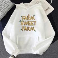 Stardew Valley Hoodie Casual Game Clothes Printed Graphic Sweatshirts Unisex Hoody Autumn Fleece Long-sleeve Retro Style Tops M beige