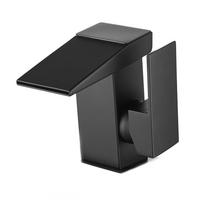 LCD vonios praustuvo maišytuvas Skaitmeninis ekranas kriauklės maišytuvo maišytuvas karšto šalto kriauklės čiaupo krioklio denio montuojamas vonios praustuvo maišytuvas Black no base