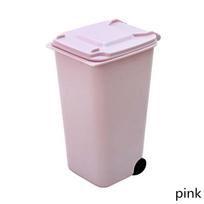 1 PC Creative Plastic Mini Desktop Flip Trash Can Desktop Mini Dustbin žalia