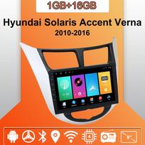 Android Carplay Car Radio For Hyundai Solaris Accent Verna 2010-2016 Multimedia Player Head Unit Stereo GPS Navigation BT WIFI 2+32GB 1+16GB orange