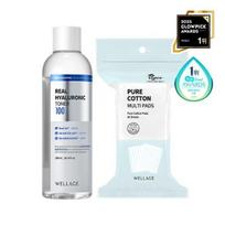 WELLAGE Realus hialurono 100 tonikas 300 ml Specialus (+60 vatos diskelių) white