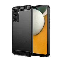 Anglies pluošto tekstūros TPU dėklas Samsung Galaxy A15 5G A25 A35 A05 A14 A34 A54 A04 A13 smūgiams atsparus telefono apsauginis dangtelis Fundas For Galaxy A15 5G juoda