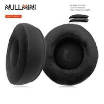 NullMini Replacement Earpads for Rapoo VH600 Headphones Ear Cushion Earmuffs Velour Sleeve black