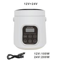 Automobilinė ryžių viryklė 12V 24V 220V Automobilių namų dvejopo naudojimo, savaime vairuojanti nešiojama ryžių viryklė 24v sunkvežimių išmanioji ryžių viryklė