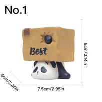 Cartoon Panda Flower Pot Resin Succulent Pot Planter Home Decor Garden Decoration Desktop Ornaments Bonsai Plant Pot No.1