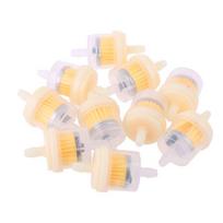 10x 4/25'' 4 mm žarna motociklo paspirtuko benzino filtras švarus įdėtas dujų kuras Naujas