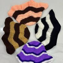 Handmade crocheted funny personalized adult hat with horns and beard Adult 57-59cm