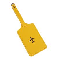 Suitcase Tags Luggage Tag Baggage Backpack Soft Tags with Strap Name ID Address Card Baggage Identifier Travel Accessory geltona