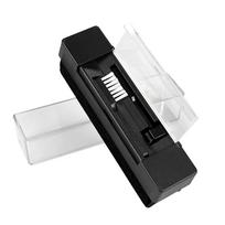 3in1 Vinilinių įrašų grotuvo valymo rinkinys su Velvet Brush Carbon Fiber Stylus Brush Universal juoda
