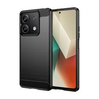 For Cover Xiaomi Redmi Note 13 5G Case For Redmi Note 13 5G Anti-knock Silicone Carbon Fiber Back Case For Redmi Note 13 5G Case Redmi Note 13 Pro 4G raudona