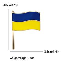 Mados Ukrainos vėliavos sagės patriotinės serijos emalio alyvos smeigtukai, drabužių priedai, ženklelis