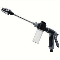 1 vnt. Aukšto slėgio automobilio plovimo vandens pistoletas, Sodo laistymo žarnos antgalis, Vejos drėkinimo antgalis su visiškai metaliniu reguliuojamu purškikliu High Pressure Long Rod Nozzle