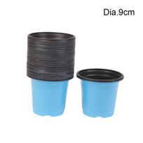 10 vnt. plastikinių vazonų kultivavimas sultingiems augalams Mažas vazonas paprastam sodinimui sodinukų vazonas, sutirštintas darželio vazonas 9.0*8.0cm