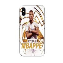 Coque Maniacase pour iPhone X Kylian Mbappe Real Madrid wallpaper celebration juoda