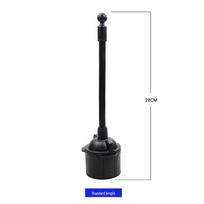 Car Mobile Phone Holder with Extension Hose for Navigation Separate base, 28CM long base black