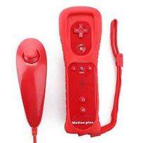Wii valdiklis Motion Plus + Nunshuck + Raudonas dėklas