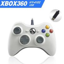 Manette de jeu filaire Contrôleur pour Xbox 360 et PC & USB Manette de jeu Joystick - Blanc