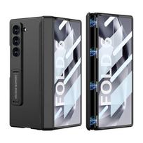 Magnetinis lankstomas dėklas Samsung Galaxy Z Fold 3 4 5 6 dėklams Viską apimantis smūgiams atsparus kietas dėklas Z Fold4 Fold5 Fold6 5G dėklui For Galaxy Z Fold 5 juoda