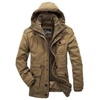 Gamintojas Drabužiai Žieminės striukės Vyriški paltai Military Lamb vilnos striukė Piece Parka Striukė Mėlyna Khaki Army Green L black