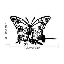 1pc Enhance Your Garden with This 1pc Butterfly Metal Flower Art – A Beautiful Decoration for Outdoor Spaces smėlis