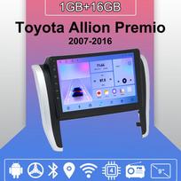 Automobilinis radijas Android Auto Carplay Toyota Allion Premio 2007-2016 Multimedijos grotuvas Pagrindinis įrenginys Stereo GPS navigacija BT WIFI 1+16GB 1+16GB