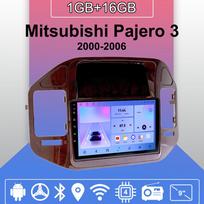 Android Carplay automobilio radijas, skirtas Mitsubishi Pajero 3 2000-2006 daugialypės terpės grotuvo galvos blokas stereo GPS navigacija BT WIFI 2+32GB 1+16GB