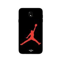 Coque pour Samsung Galaxy j7 2018 Jordan logo 23 nike basketball couleur rouge juoda