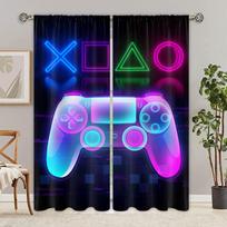 Dreamy Game Gamepad Controller Switch Window Curtains Blinds For Living Room Kid's Bedroom Bathroom Kicthen Door Home Decor2Pcs W65X60H(cm)X2Pcs&Hook