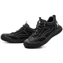 Fashion New labor protection shoes men's anti-smash anti-puncture lightweight breathable safety shoes steel head shoes D466 37 juoda