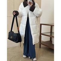 Winter Women's Down Puffer Jackets Baggy Thickening Warm Corduroy Collar Clothing Clothes Cotton Medium Long Coats XL balta