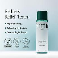 PURITO Wonder Releaf Centella Toner 200ml, Vegan, Cruelty-free, Soothing, Moisturizing, Korean Cosmetics, Kbeauty, sample white