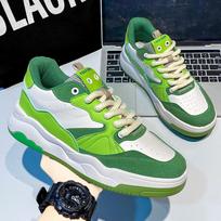Fashion Skateboard Casual Sneaker Men's Autumn Sneakers Round Toe Fashion Leather Shoes Non-slip Shoes Soft and Comfortable 44 juoda