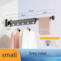 Suction Cup Folding Clothes Drying Rack Retractable Laundry Room Storage Collapsible Clothes Hanger Portable Clothes Drying Rack beige