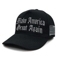 Trumpo beisbolo kepuraitė MAGA Niekada nepasiduok Amerikos vėliavos siuvinys Ilgas kraštelis 2024 m. prezidento rinkimų kampanija black