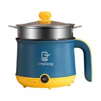 „Hot Pot“ elektrinis 110 V JAV nepridegantis puodas Daugiafunkcis greito gaminimo mini puodas kepsniams Ramen koldūnai 1–2 žmonės gamina