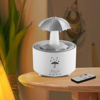 Essential Oil Diffuser Ambient Light Settings Yoga Rain Drop Air Humidifier balta