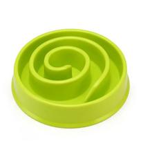 Dog Slow Feeding Food Bowls Colorful Puppy Slow Down Eating Feeder Dish Bowl Prevent Obesity Dog Plastic Bowl Cats Dogs Supplies as picture shows mėlyna