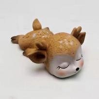 3d Sleeping Deer Silicone Mold Diy Soap Gypsum Resin Mold Chocolate Fondant Cake Decoration Tools gray