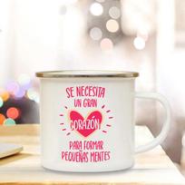It Takes A Big Heart To Help Shape Little Minds Spain Enamel Mugs Mug Beer Cup Cupshe Coffee Travel Mug Kawaii Custom Cups Funny 360ml