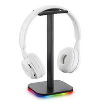 Pink Headset Stand RGB Gaming Headphone Holder Bracket with USB Ports Touch Control Light Desktop Earphone Hanger Display Rack