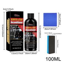 Black Shine Seal Brighten Liquid 100ml Scratch Repair Coating Renovator Truck Coating Renovator For Auto Detailing Repair Helper blue