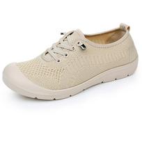 2024 autumn Women's Casual Sneakers Big size 43/44 Cloth shoes ladies breathable non-slip walking mom shoes 225