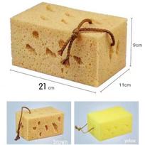 21cm Ypač didelė daugiasluoksnė koralinė kempinė automobilių plovimui 21x11x9 CM geltona