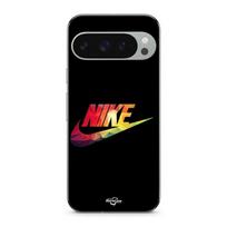 Coque pour Google Pixel 9 Pro XL nike logo coloré front noir juoda