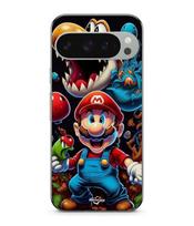 Case - MANIACASE - Google Pixel 9 Pro - Silicone - Soft - Super Mario Bros juoda