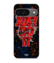 Case - MANIACASE - Google Pixel 9 - Silicone - Soft - Nike Just Do It Red juoda