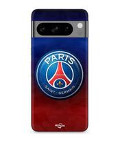Dėklas - MANIACASE - Google Pixel 8a Pro - Lankstus - Juodas - Spalvotas PSG logotipas juoda