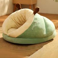 Warm Small Dog Kennel Bed Breathable Dog House Cute Slippers Shaped Dog Bed Cat Sleep Bag Foldable Washable Pet House 40x30x25 cm